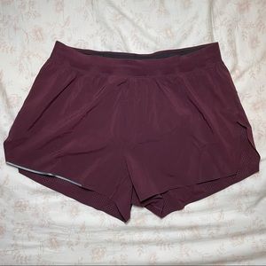 Lululemon burgundy shorts